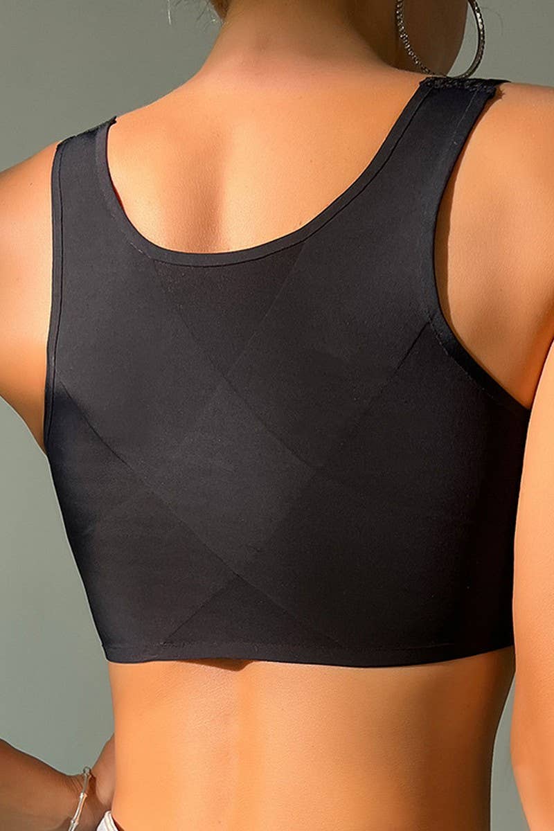 CWMU00295_FRENCH LACE FRONT CLOSURE THIN PUSH-UP BRA