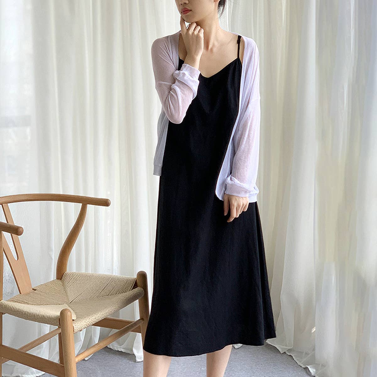 RAMIE LONG STRAP DRESS