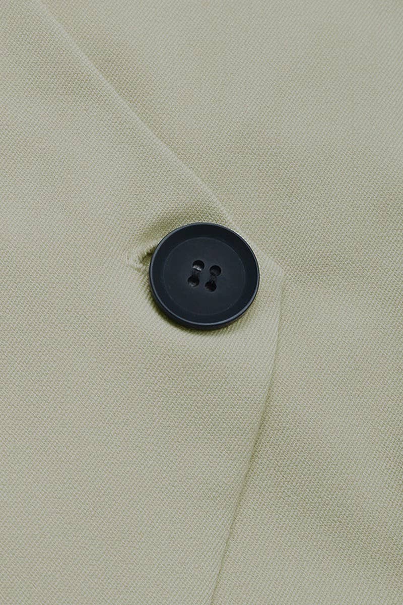 CWOCO1148_2025 NEW TREND SHORT SOLID COLOR SUIT JACKET