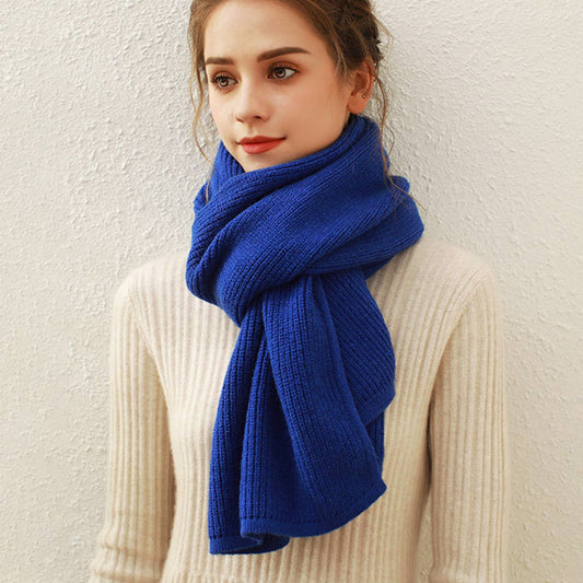 Solid Knit Faux Cashmere Scarf for Women_CWASC0334