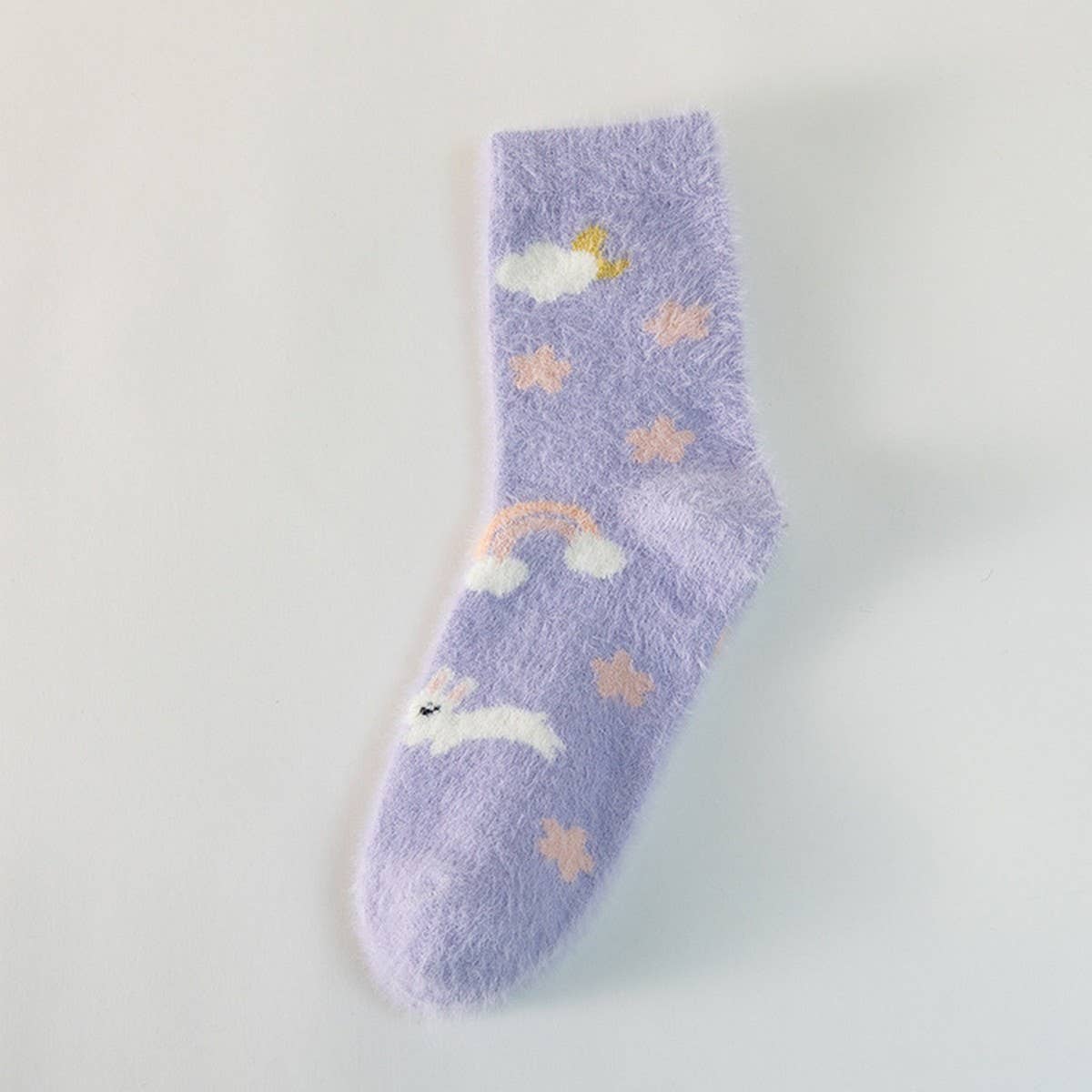 MID-TUBE WINTER WARM CUTE PLUSH SNOW SOCKS
