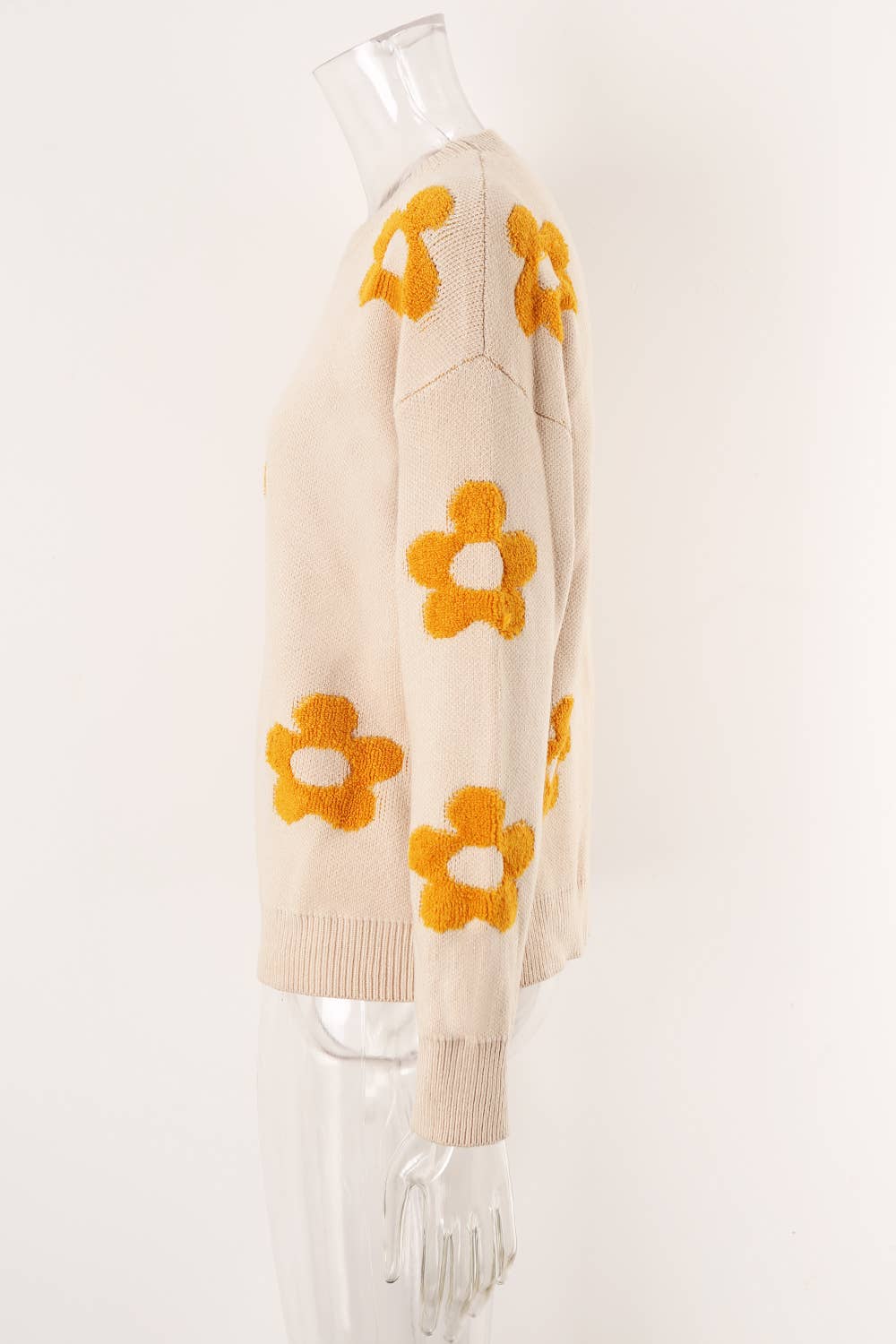 WOMEN'S FLORAL PERSONALITY PLUS-SIZE SWEATER