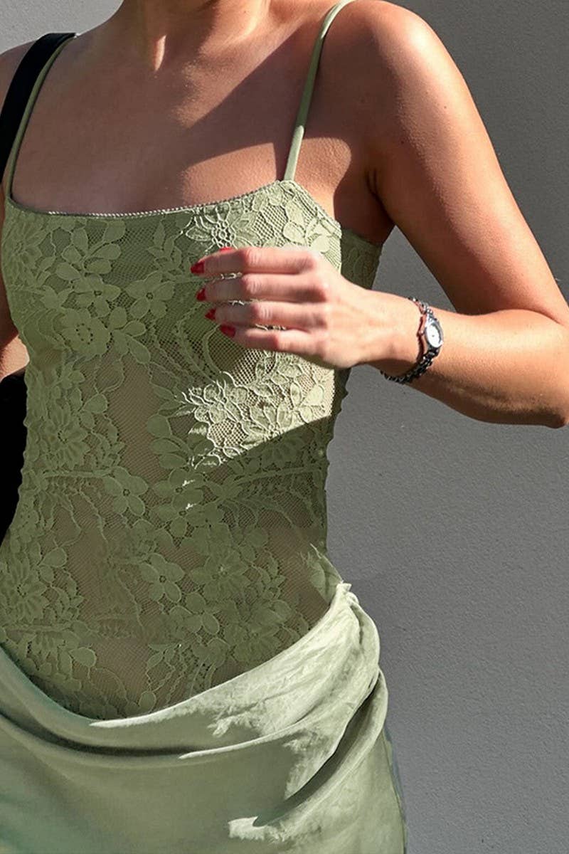 CWDMD5071_LACE SLIM FIT SPAGHETTI STRAP MAXI DRESS