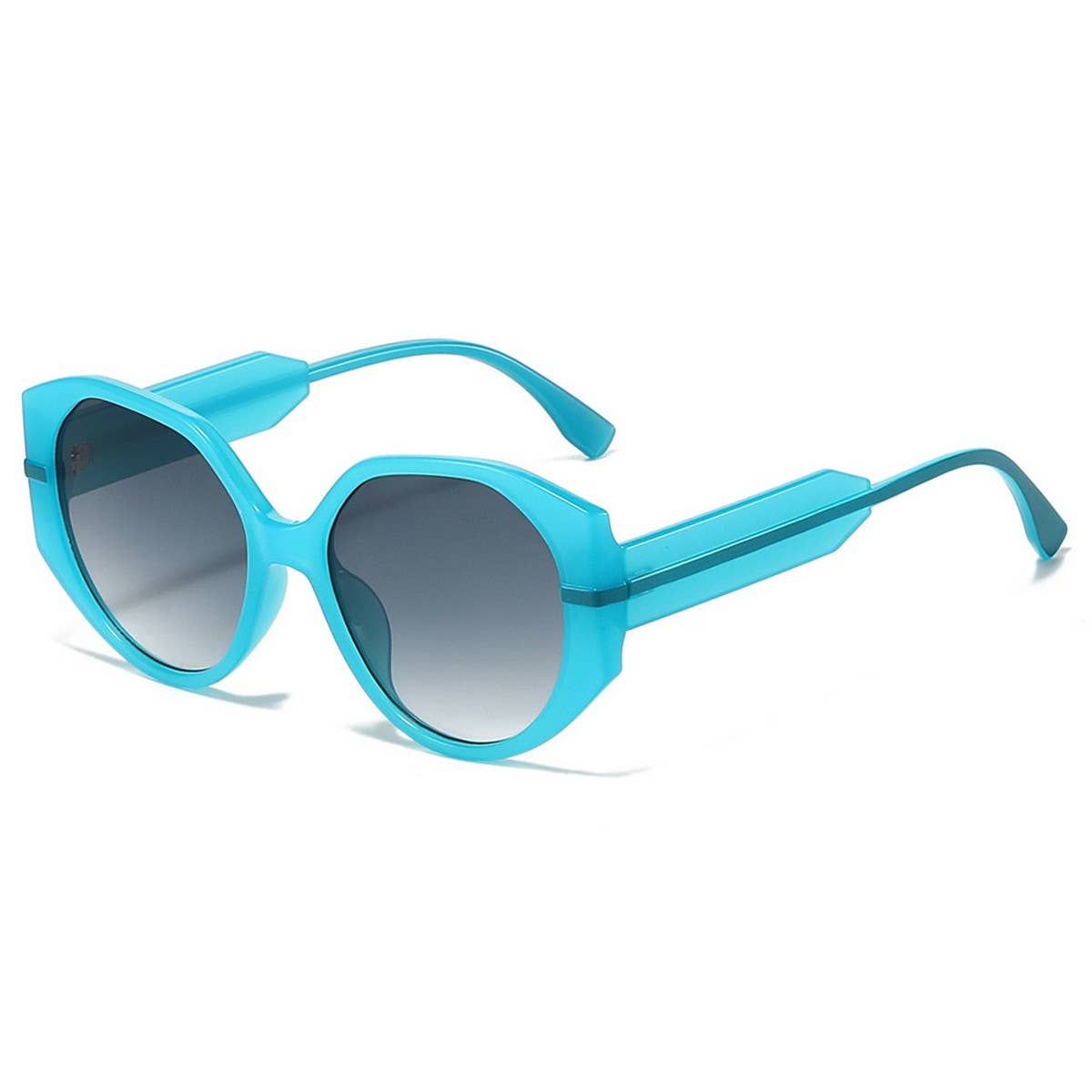 FULL FRAME ROUND FASHION SUNGLASSES