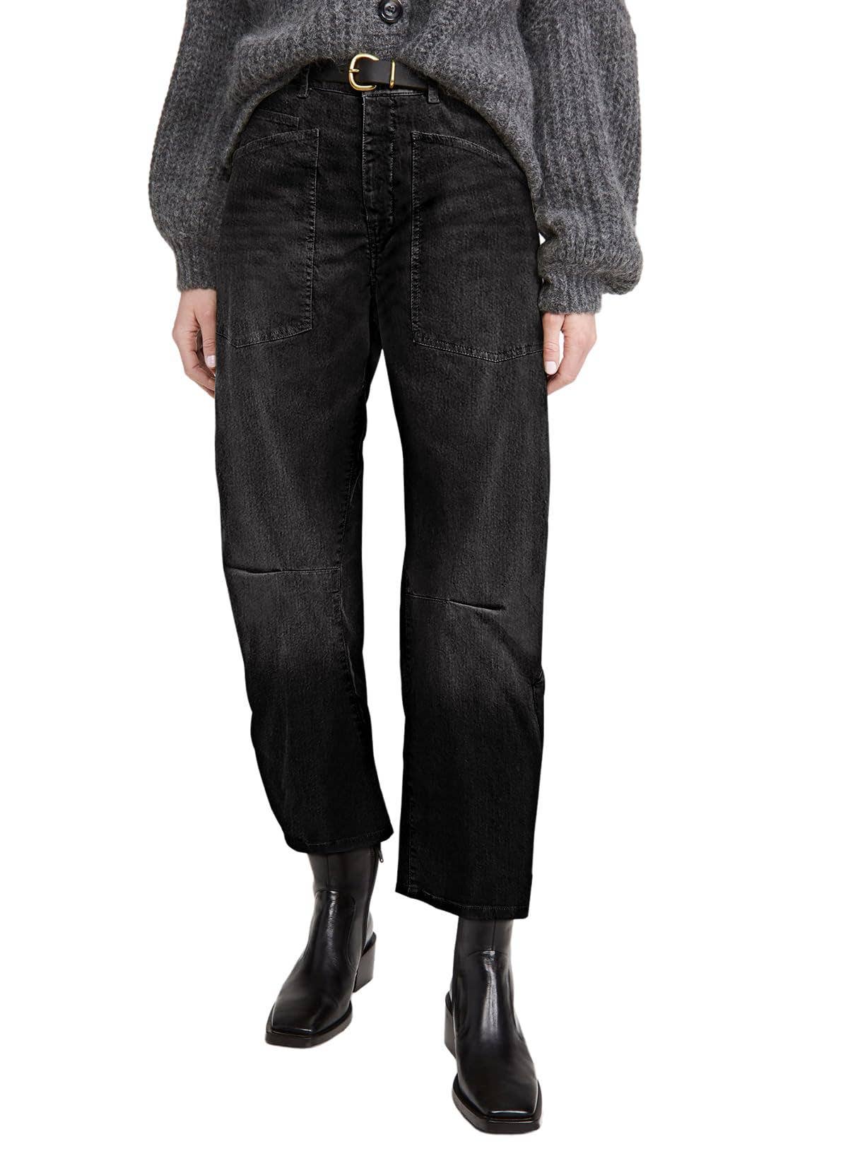 VINTAGE CARGO WASH HIGH-WAISTED JEANS