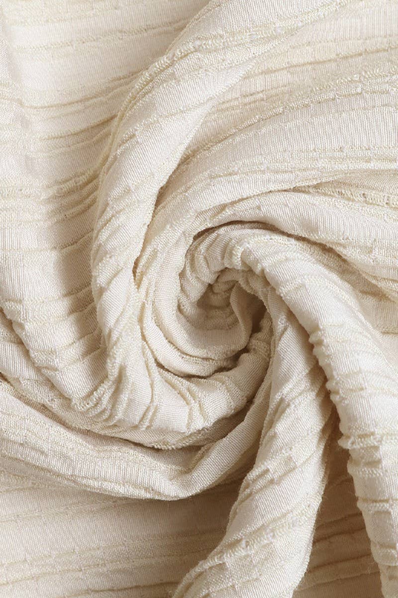 CWDMD5278_SOLID TEXTURED SLEEVELESS BEACH DRESS