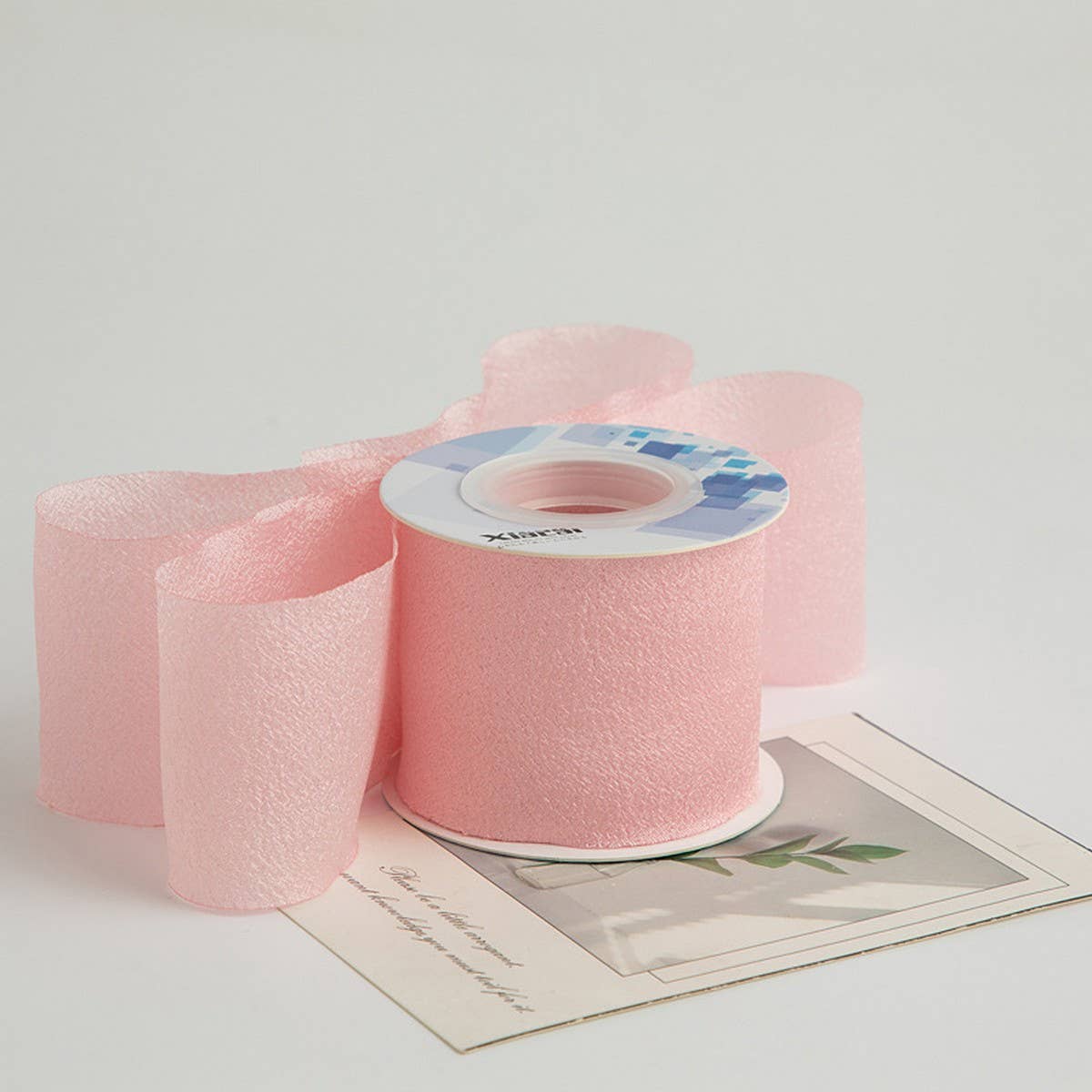 6CM KAPOK RIBBON BRIGHT PLEATED RIBBON_CWMM5763