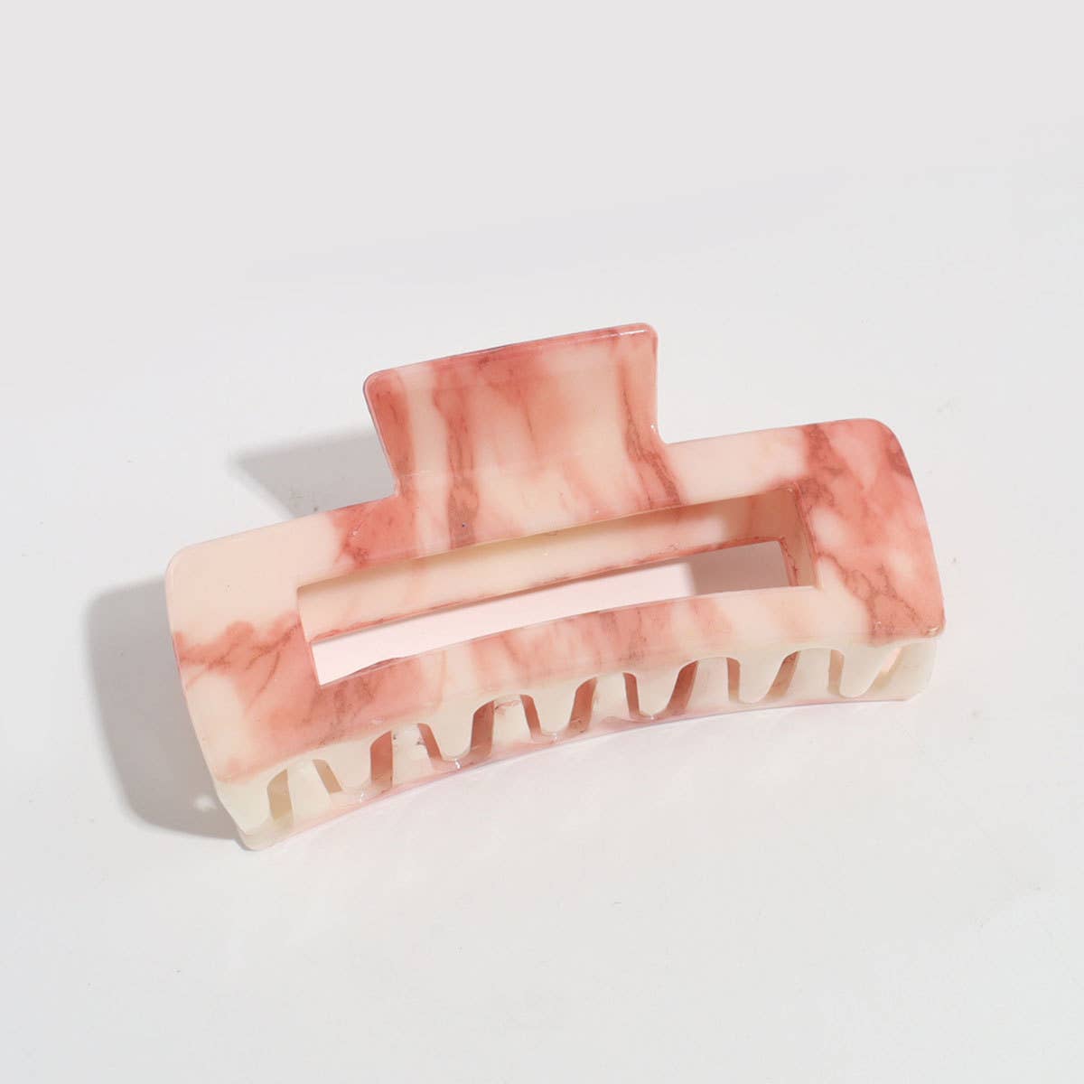 Ink Flower Cutout Hair Claw - Elegant Daily Style