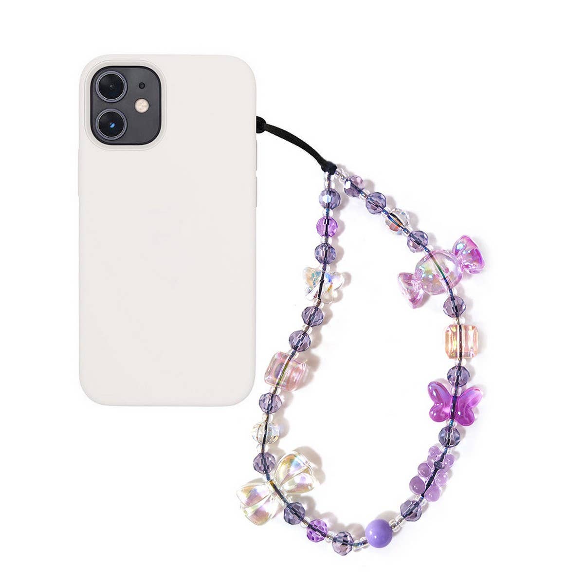 CWMM8716_CRYSTAL BEADED WRISTBAND CELL PHONE STRAP