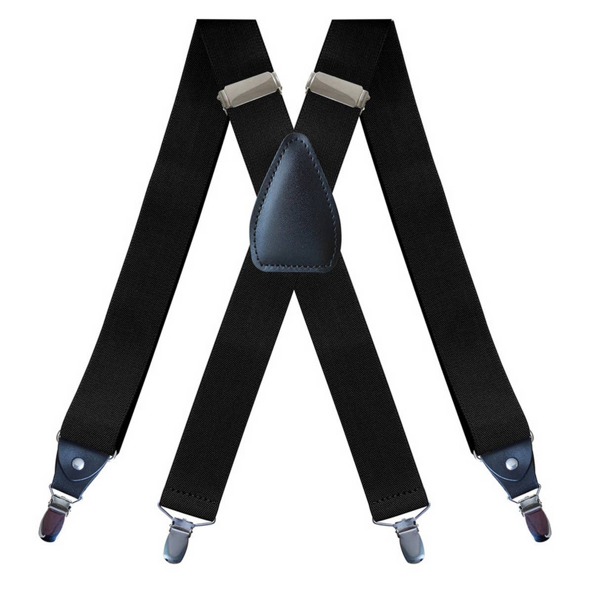 ADJUSTABLE ELASTIC 4-CLIP X-TYPE SUSPENDER CLIP_CWMM1111