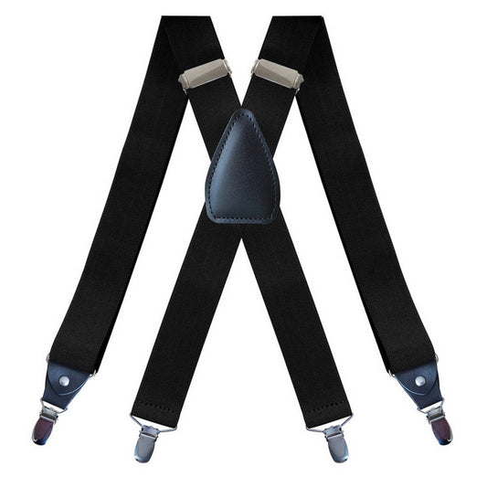 ADJUSTABLE ELASTIC 4-CLIP X-TYPE SUSPENDER CLIP_CWMM1111