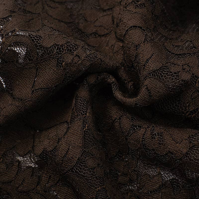 Lace Halter Backless Mini Dress