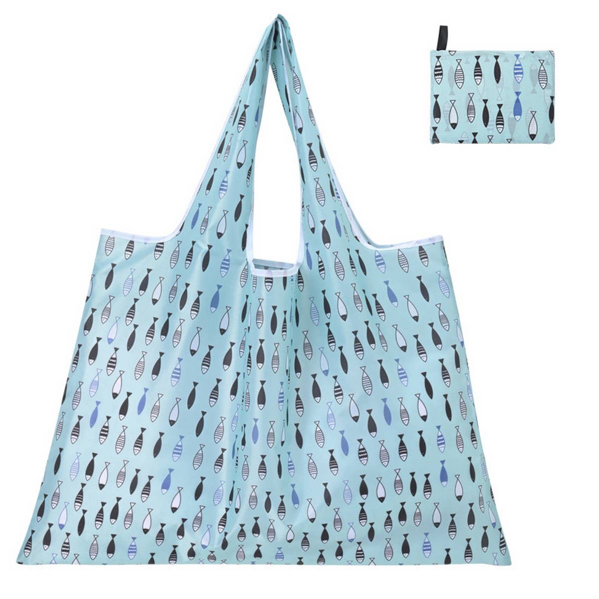 LARGE CAPACITY OXFORD CLOTH FOLDING SHOPPING BAG_CWAB3463