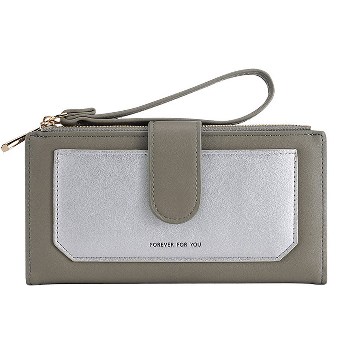 WOMEN FASHION MAGNETIC BUCKLE PRINTED WALLET_CWAB1255