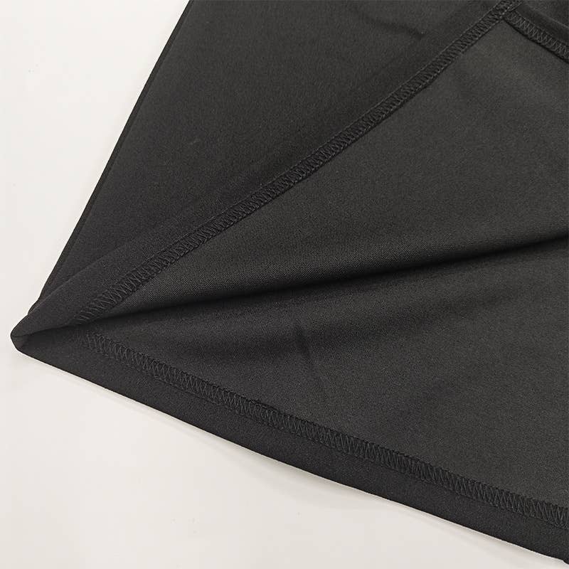 Low-cut high-slit lace patchwork dress