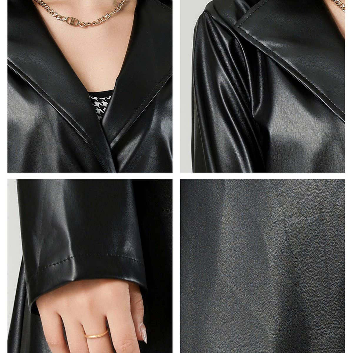 Long PU Trench Coat ? Wrinkle-Free & Stylish