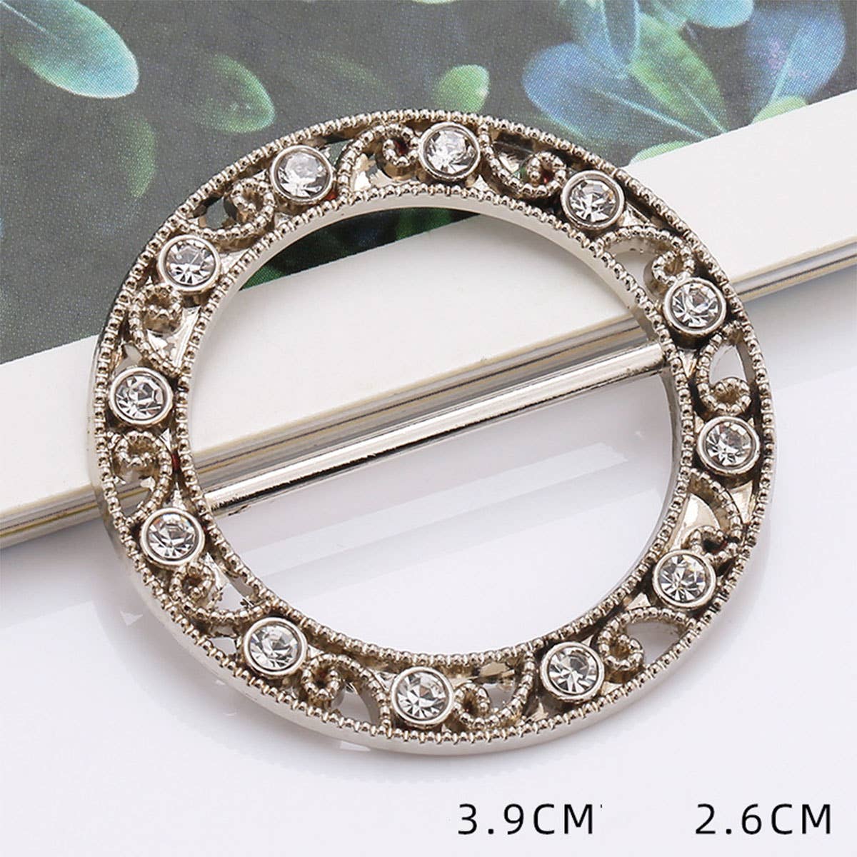 RING WITH DIAMONDS SCARF RING WITH NO UPKEEP