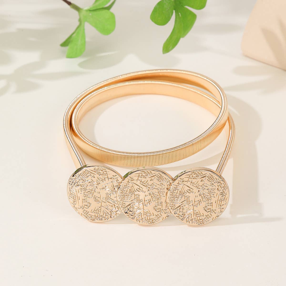 CWABE0967_FASHION ELASTIC WAIST CHAIN WAIST BELT