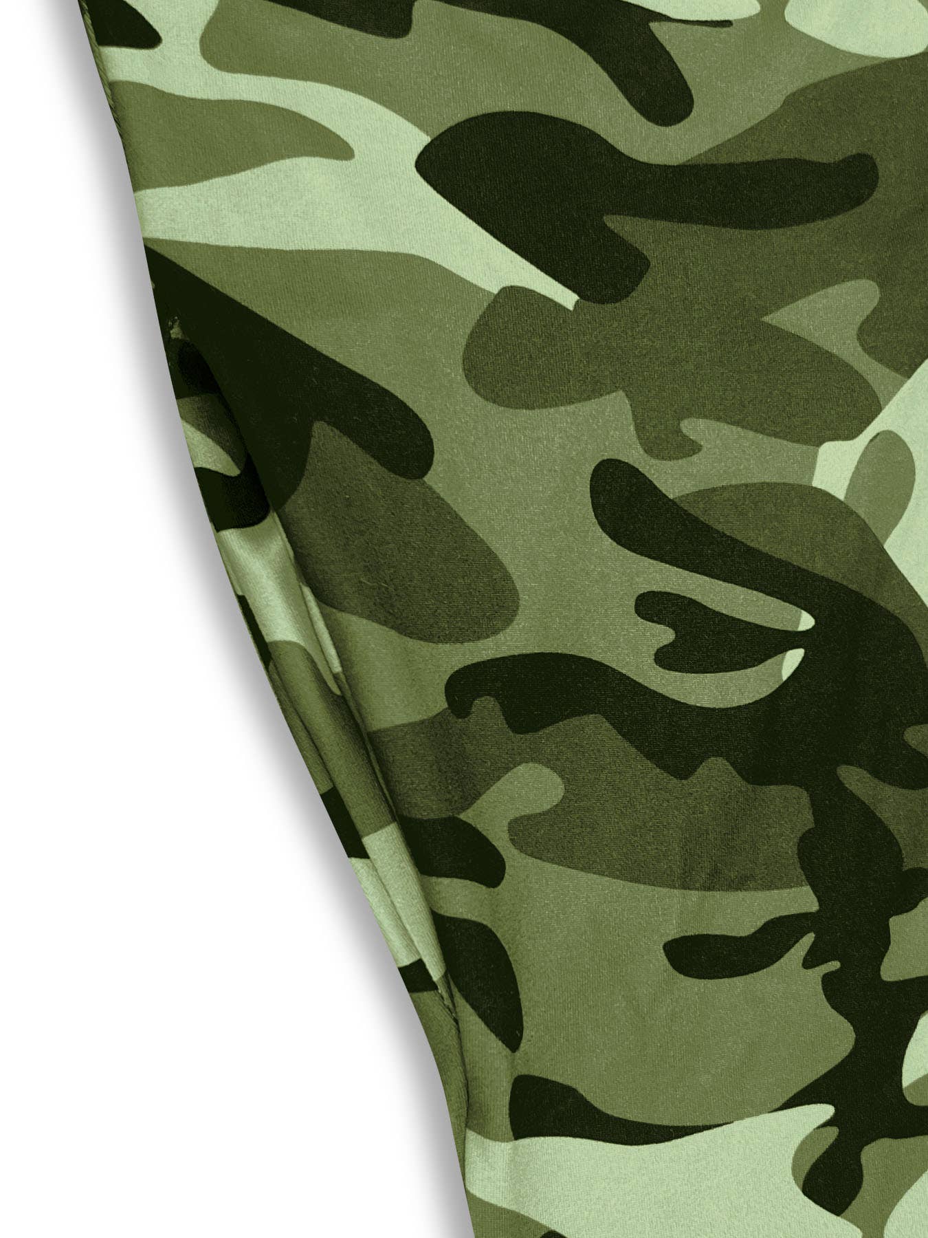 Long loose camouflage printed dress