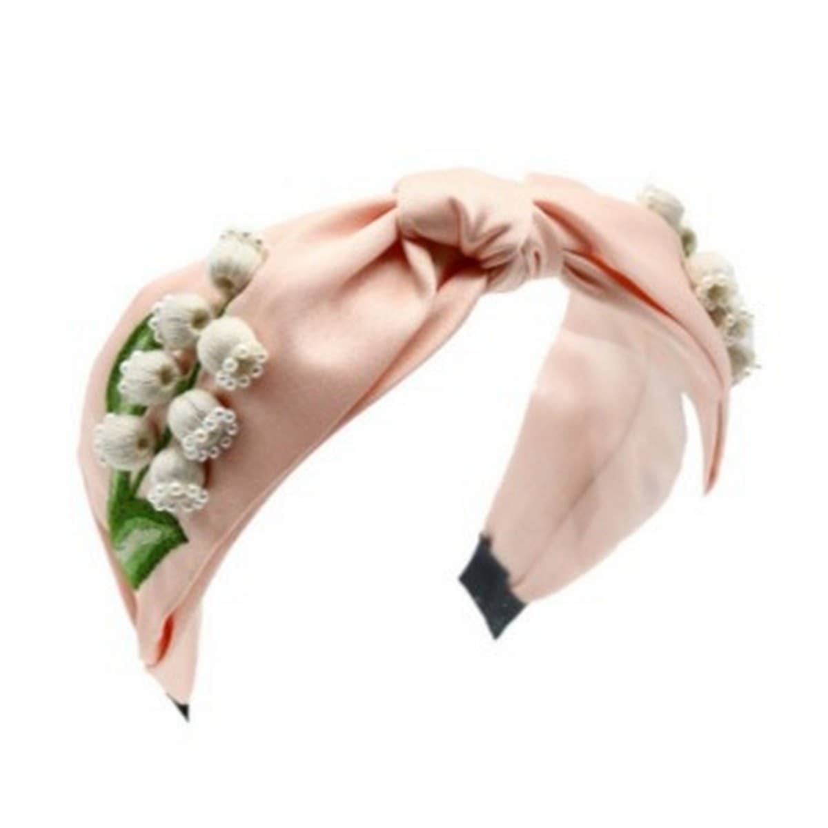 Hand-Embroidered Bellflower Headband Fresh & Sweet