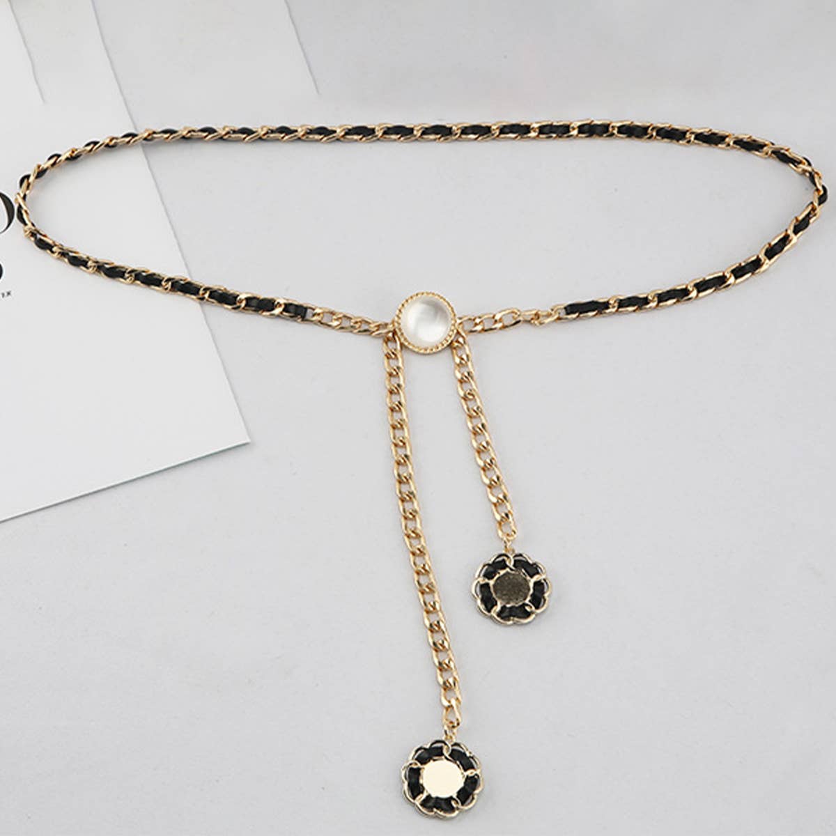 CWABE0969_FASHION DECORATION WITH SKIRT WAIST CHAIN BELT