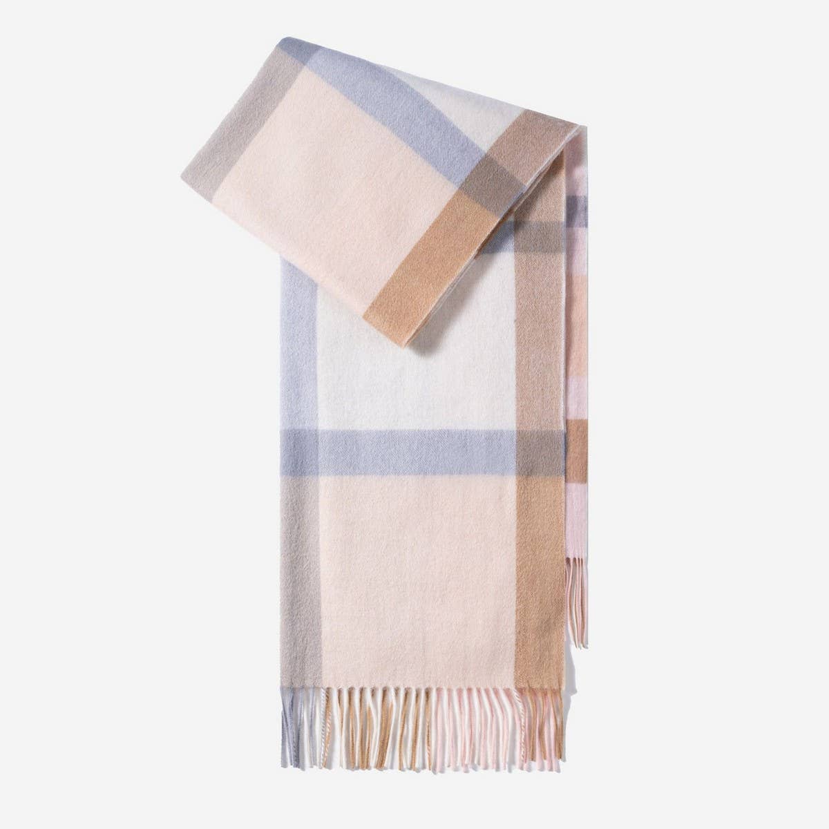 100% Wool Plaid Scarf ??Long Warm Winter Wrap_CWASC1095