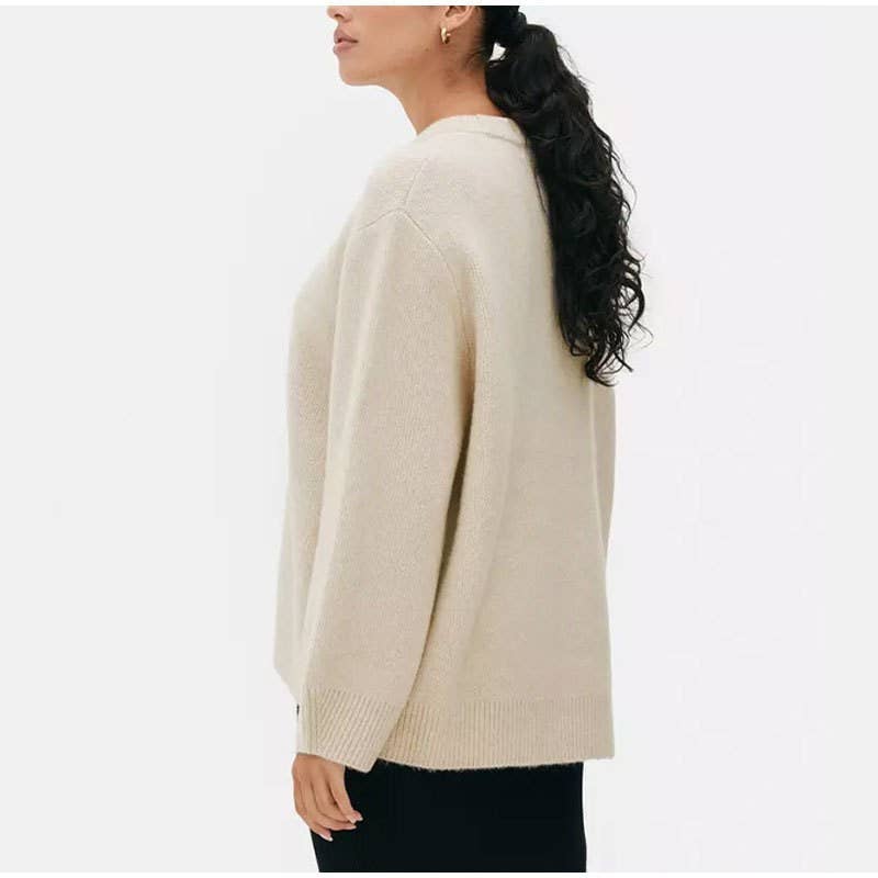 Sweet round-neck casual pullover sweater
