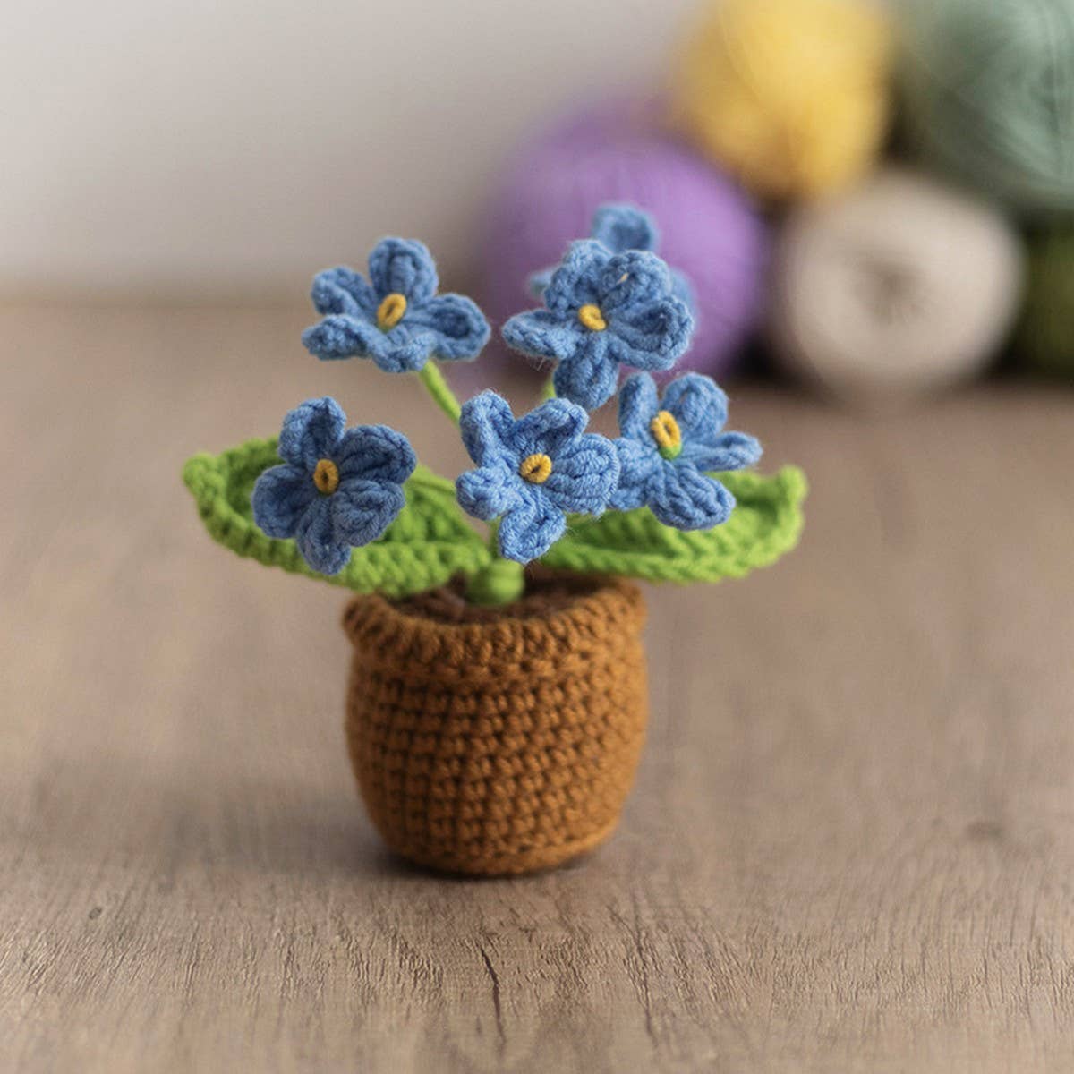 CWMM9285_HAND-WOVEN MINI POTTED PLANT OFFICE DECORATION