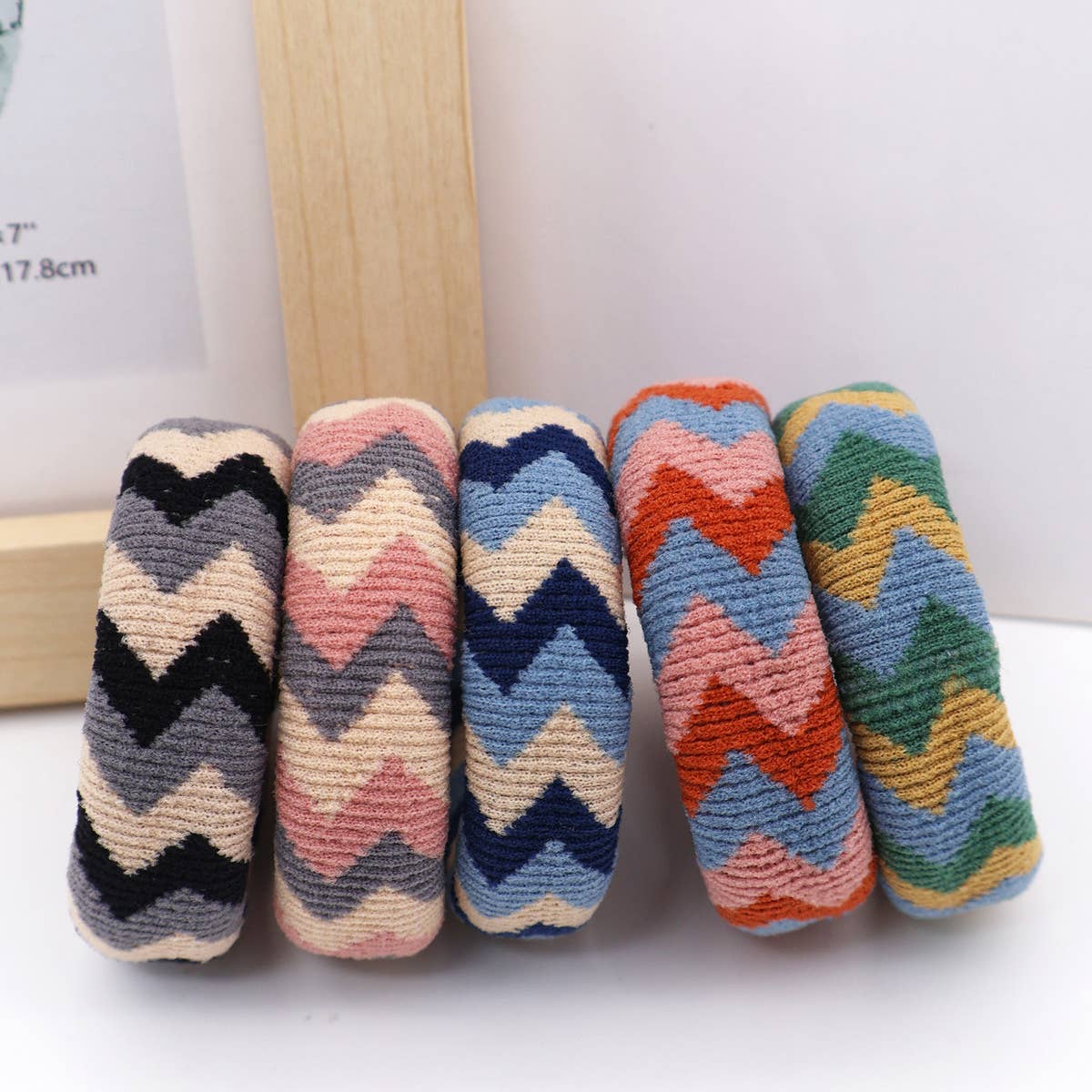 FASHION  WIDENED HAIR TIES(5PCS/BOX)_CWAHA0504