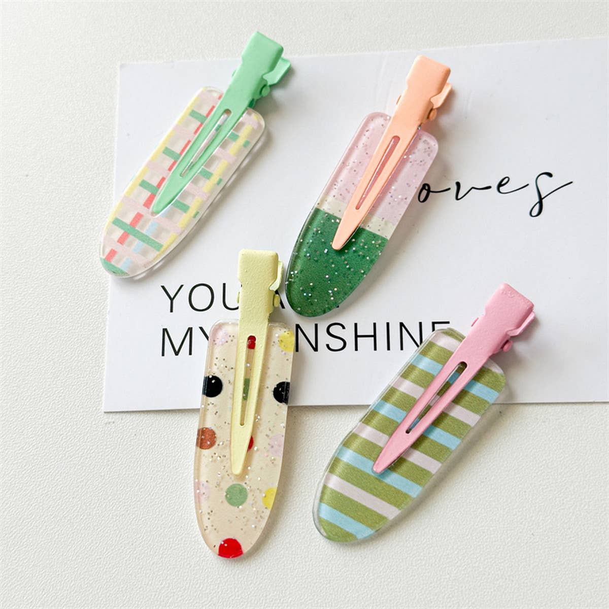 Jelly Color No-Crease Hair Clip - Cute Makeup Pin_CWAHA1373