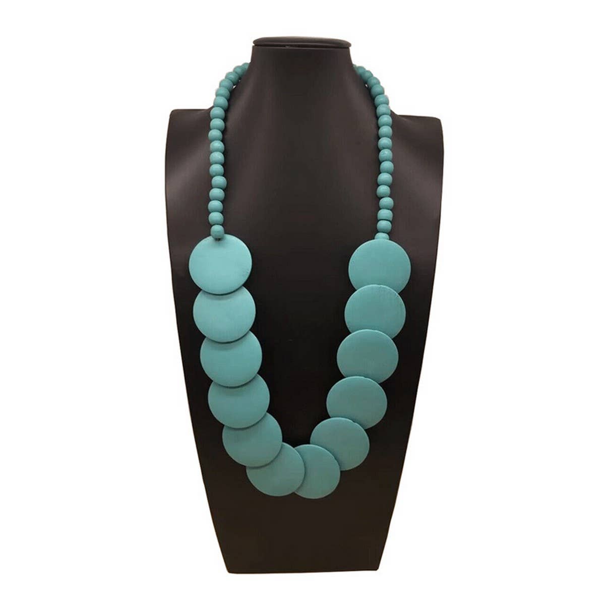 BOHEMIAN RETRO LARGE DISC BEADED NECKLACE_CWMM4574