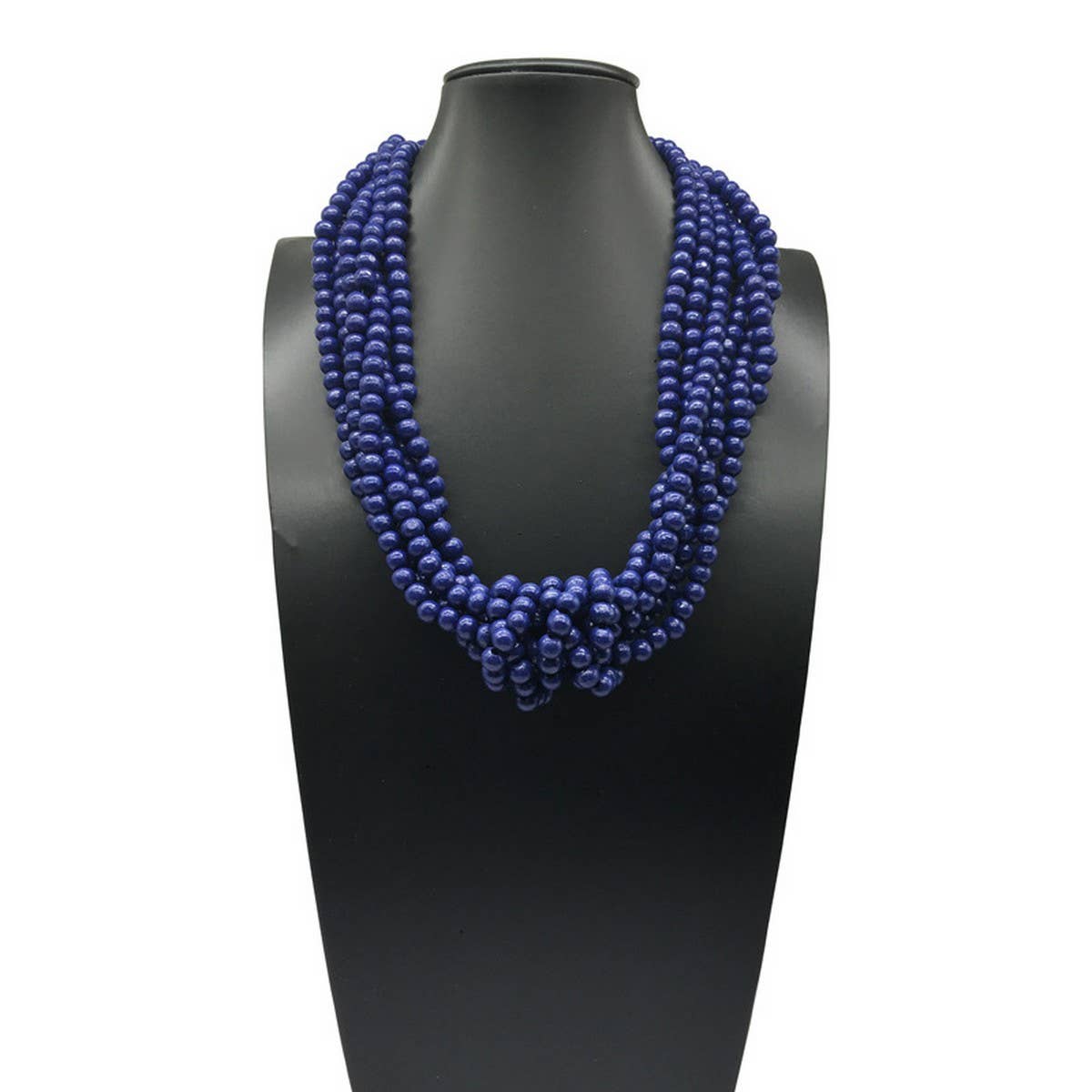 BOHEMIAN MULTI-LAYER WOODEN BEAD KNOT NECKLACE_CWMM4735