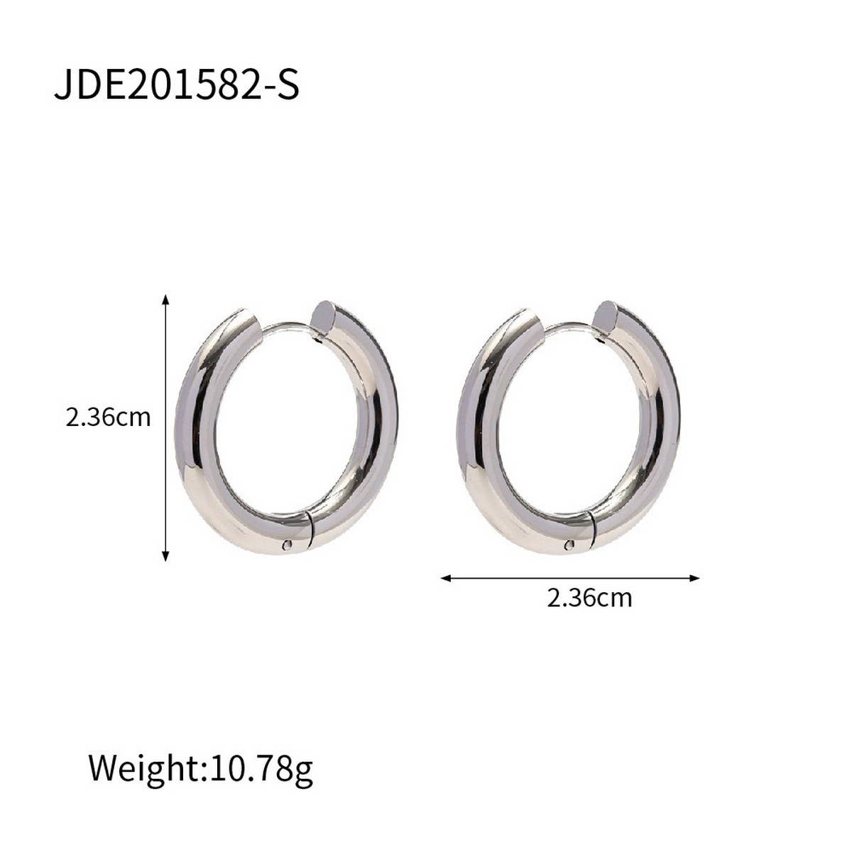 HIGH-GRADE LIGHT LUXURY TITANIUM STEEL EARRINGS