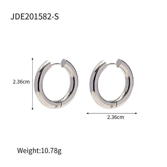 HIGH-GRADE LIGHT LUXURY TITANIUM STEEL EARRINGS