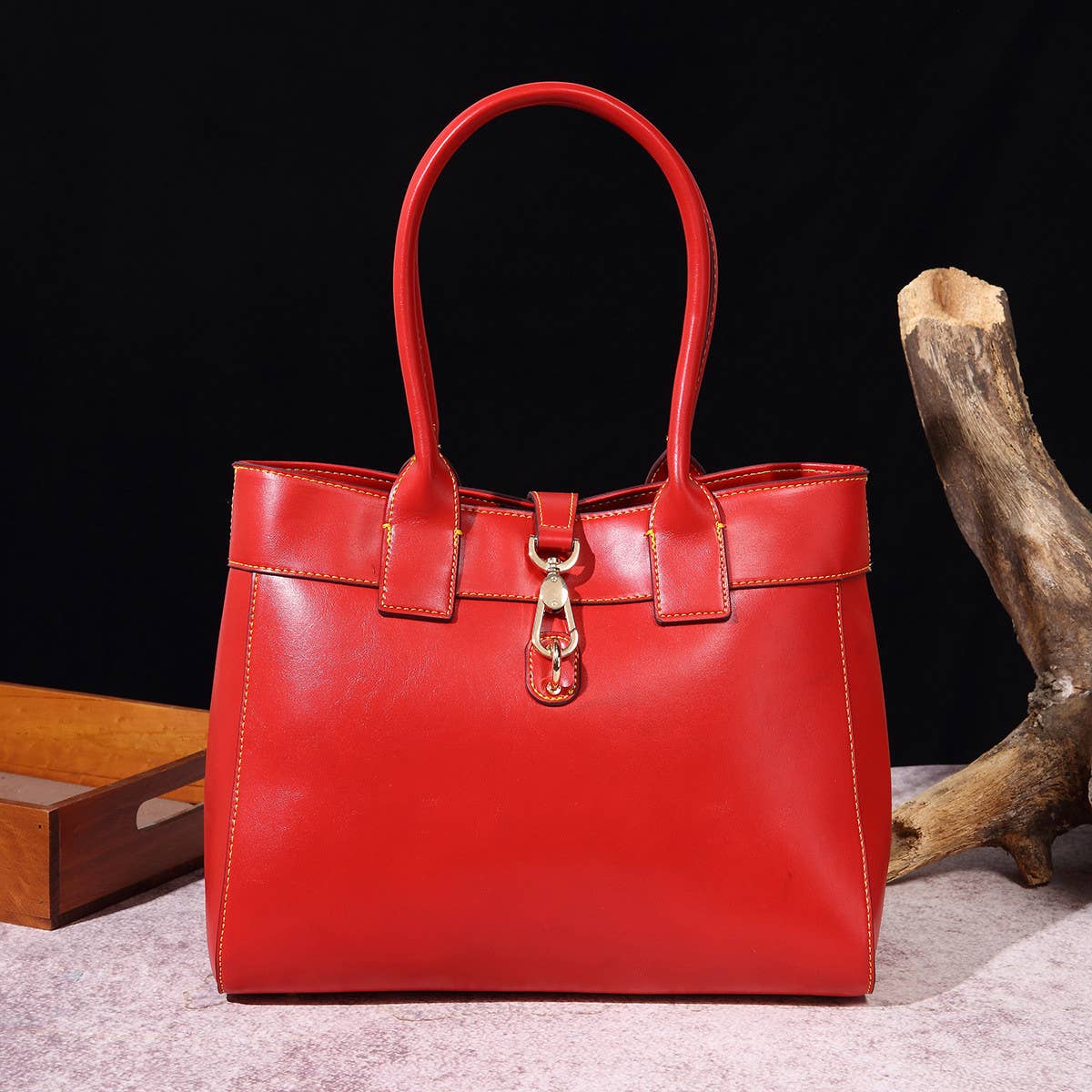 RETRO WAX LARGE-CAPACITY SHOULDER BAG_CWAB0922