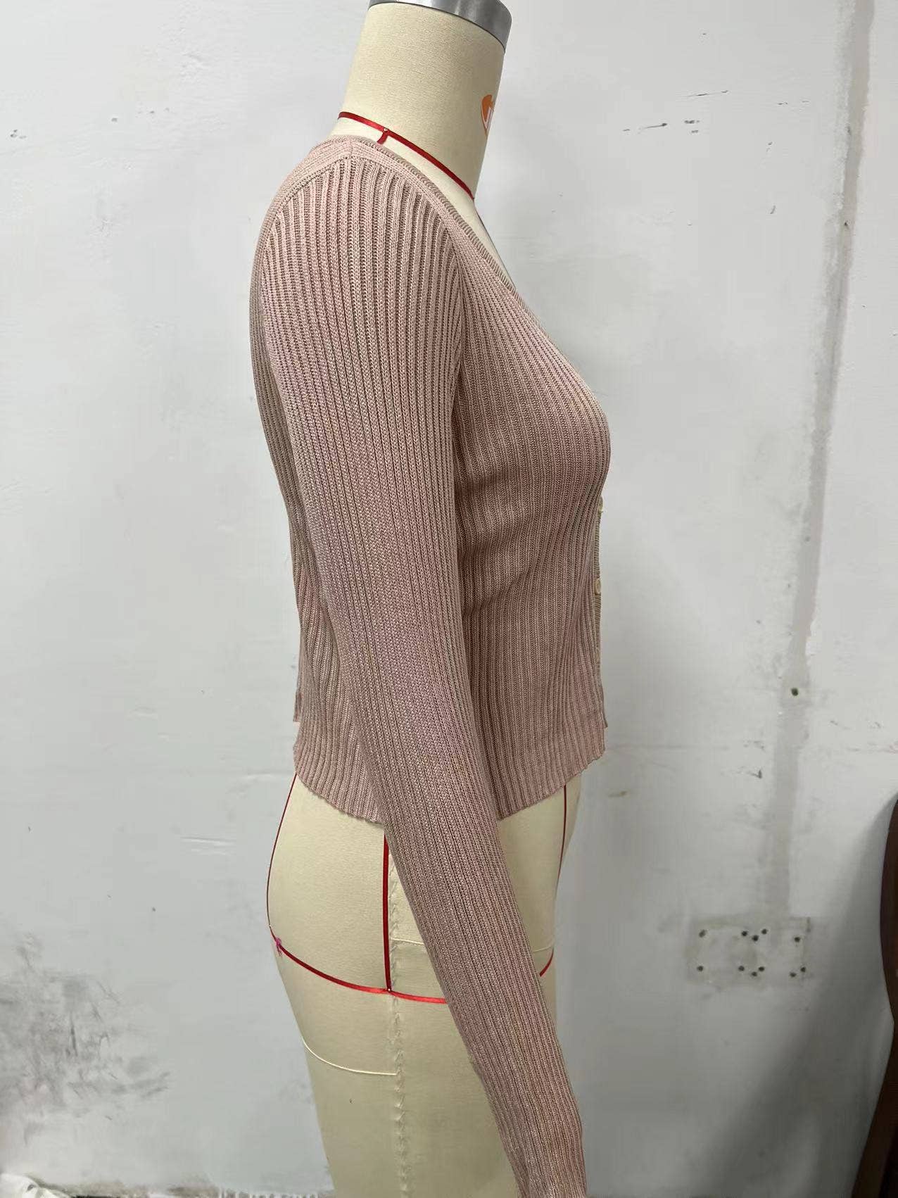 SINGLE-BREASTED CARDIGAN SOLID COLOR KNIT COAT