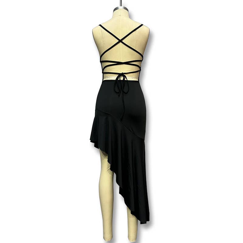 Sexy solid-colored short body-hugging dress