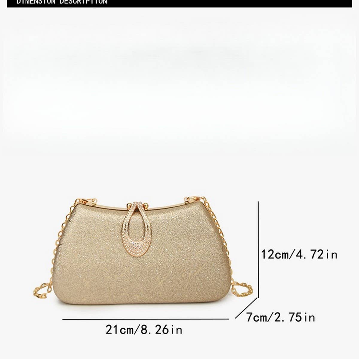 SHOULDER EVENING BAG CHAIN  SQUARE BAG CLUTCH BAG_CWAB3253