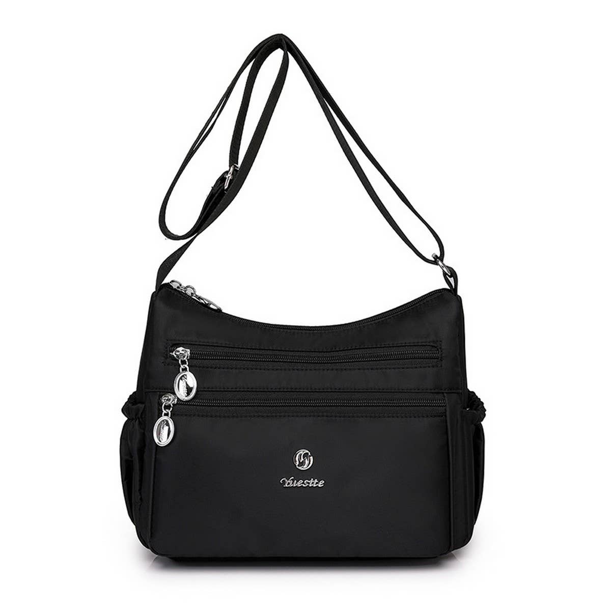 LIGHTWEIGHT WATER-REPELLENT NYLON SHOULDER BAG_CWAB3502