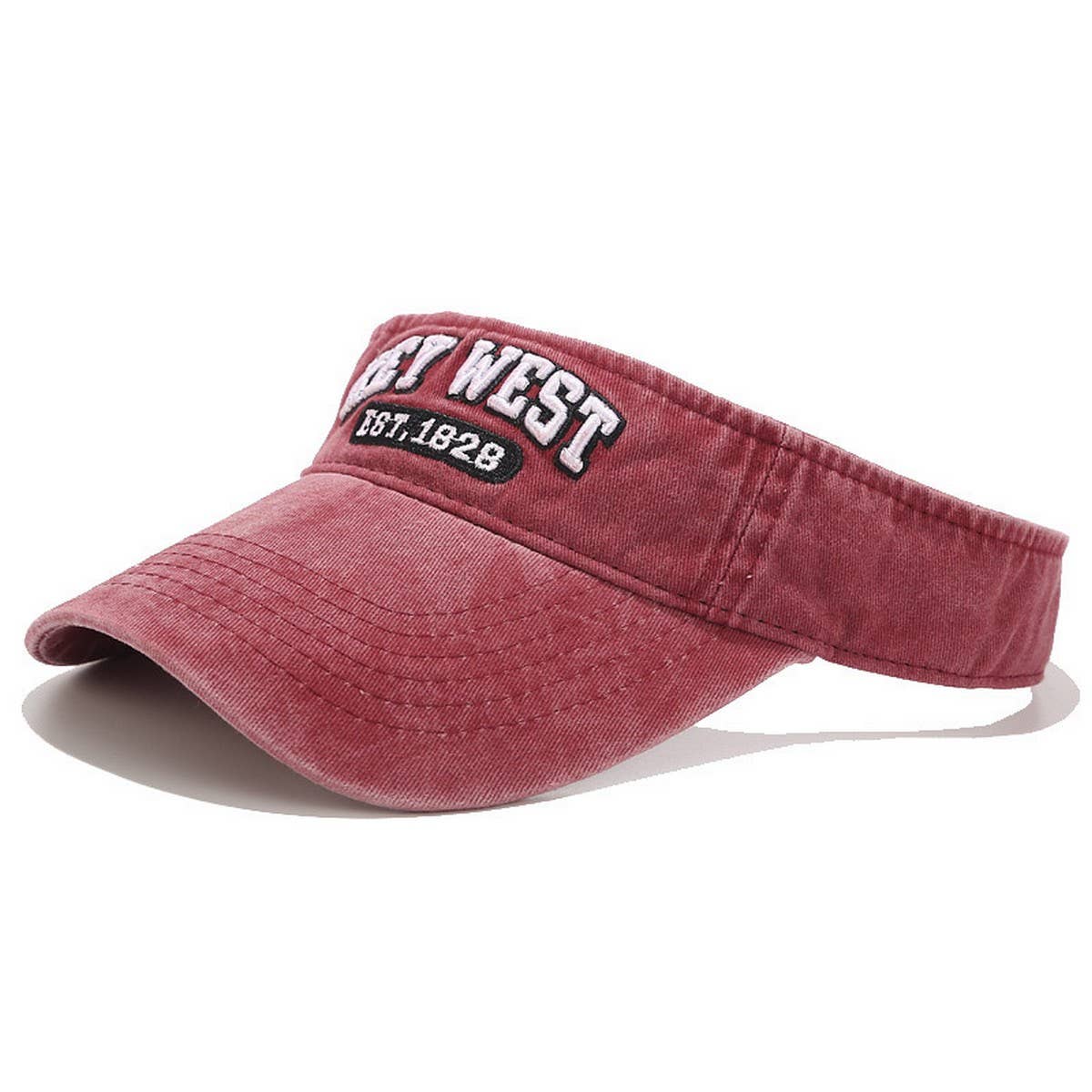 Embroidered Visor Hat - Retro Trendy Sunshade Cap_CWAH3301