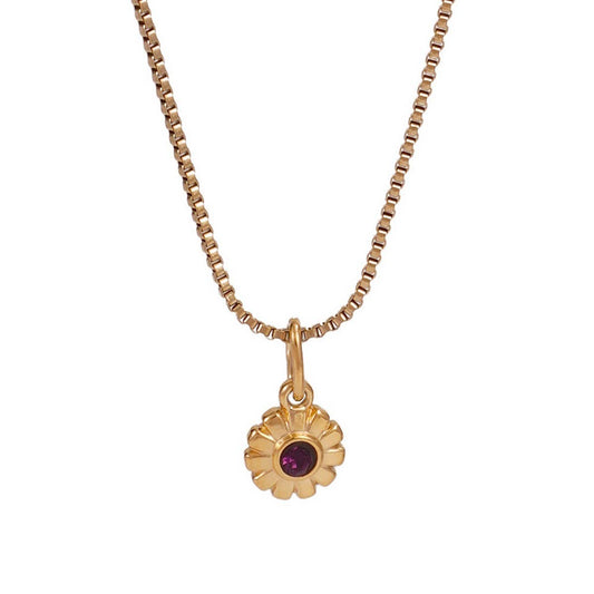 Minimalist Stainless Steel Monthly Stone Necklace