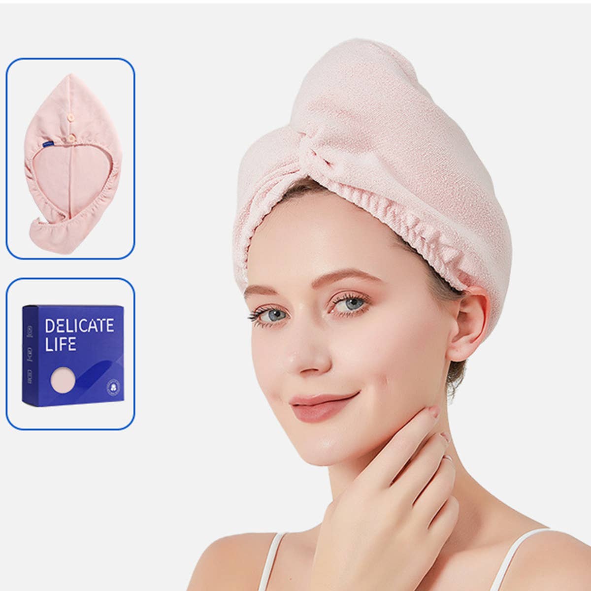 CWMM8331_THICKENED WATER-ABSORBENT QUICK-DRYING SHOWER CAP