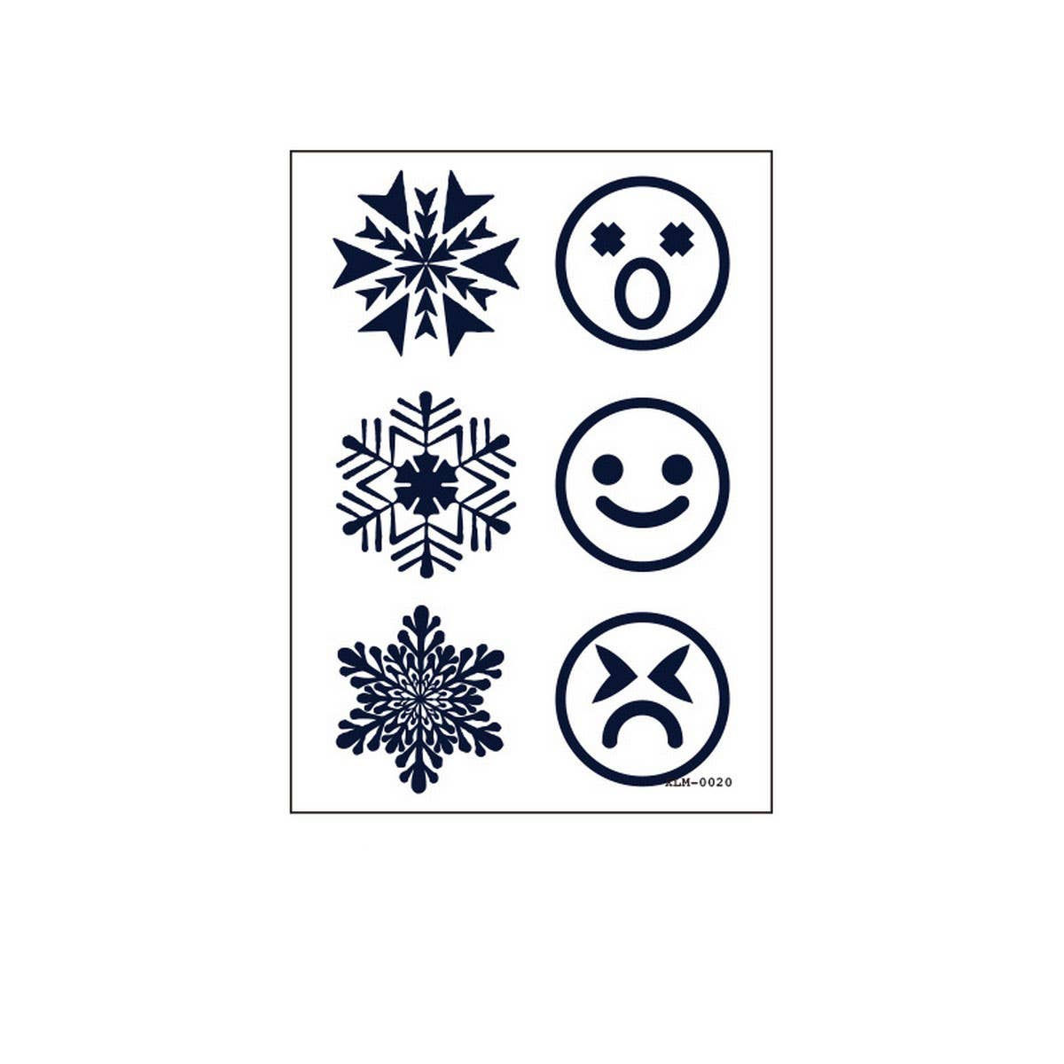 Gardenia Blue Juice Tattoo Stickers Waterproof