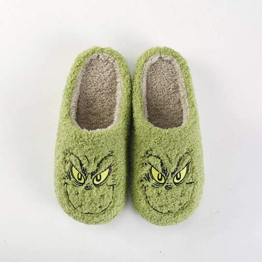 NEW CHRISTMAS GRINCH WARM COTTON SLIPPERS