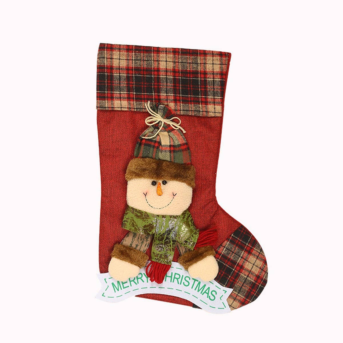 CHRISTMAS LARGE 3D CHRISTMAS SOCKS GIFT BAG