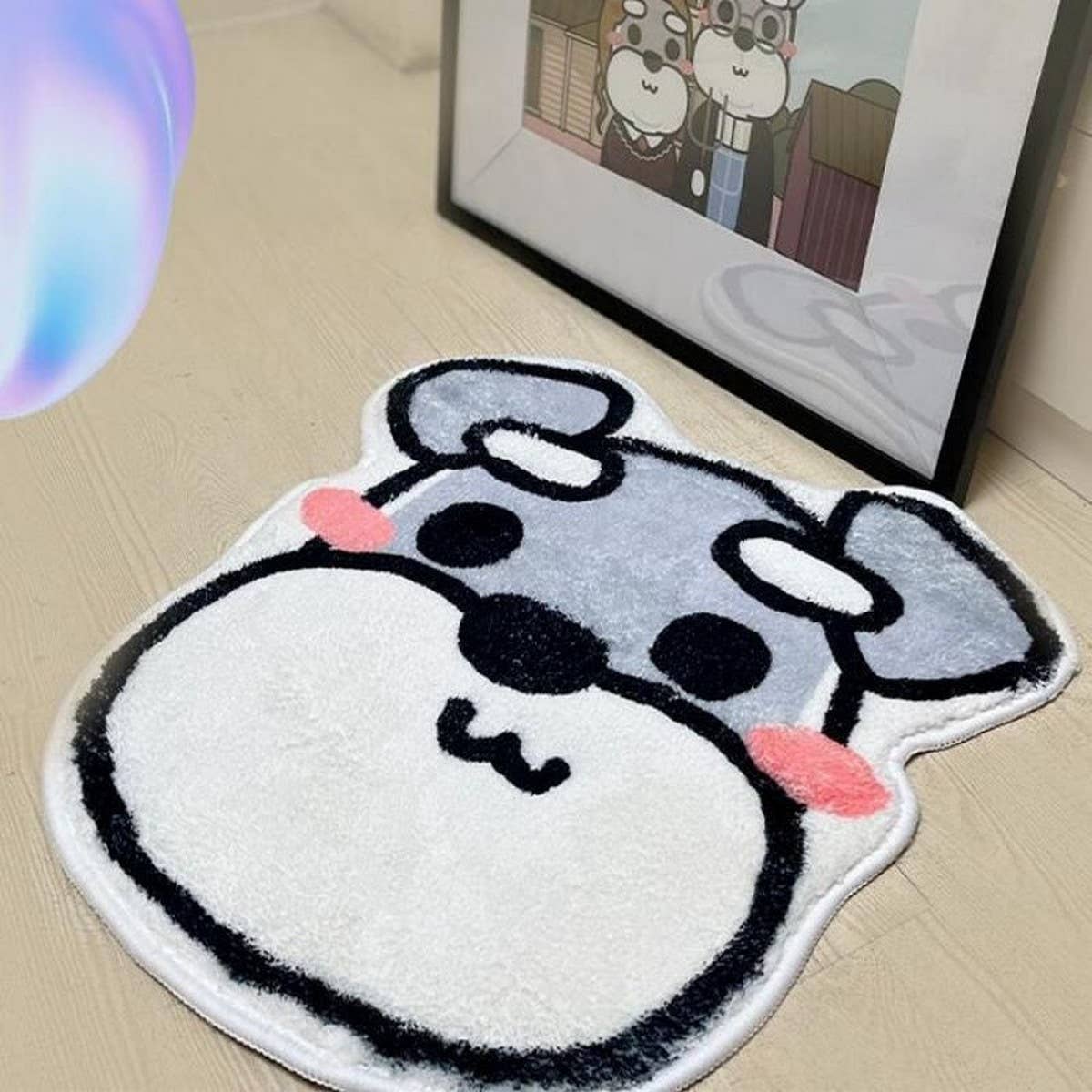 Soft Dog Rug for Bedroom, Cozy Pet Floor Mat_CWMM7390