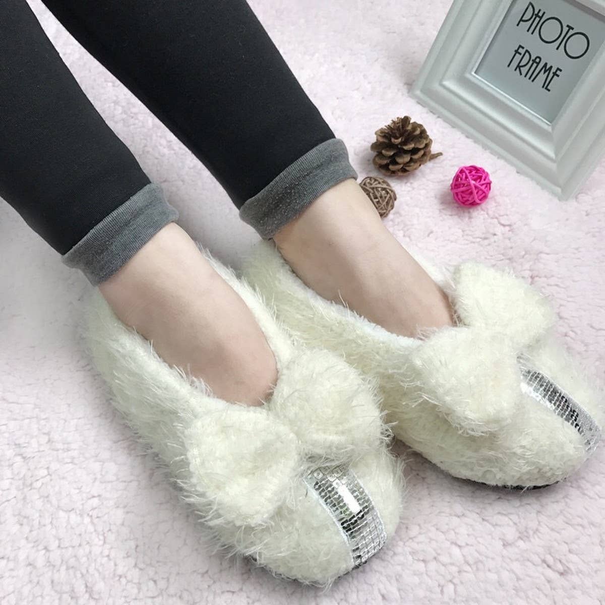 WOMEN'S THICK WARM INDOOR NON-SLIP SOCK SLIPPERS