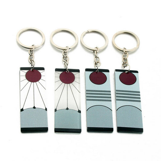 Acrylic Rectangle Keychain Printed Bag Charm_CWMM6875