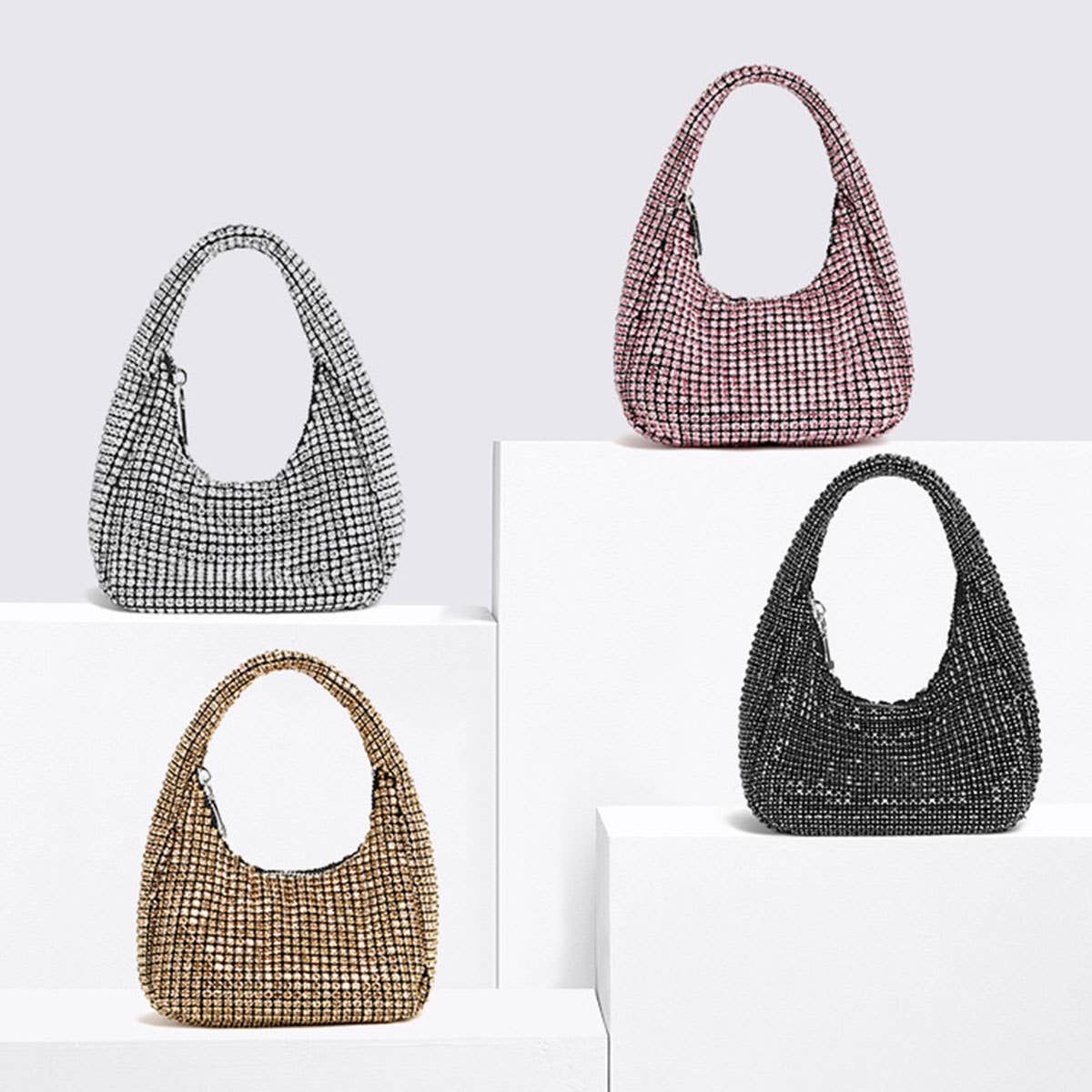 FASHIONABLE AND VERSATILE RHINESTONE EVENING BAG_CWAB3597