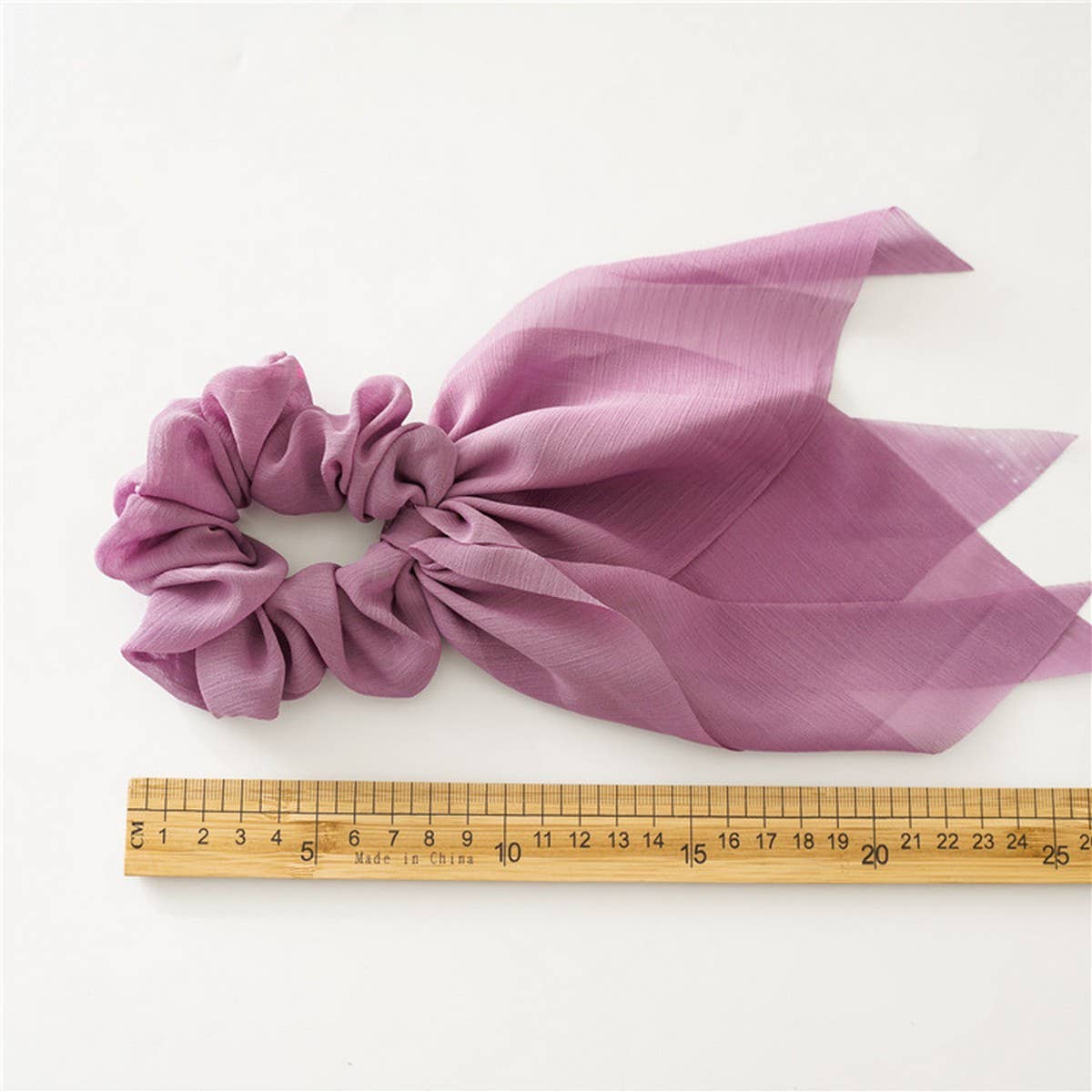 THIN BOW RIBBON TASSEL HAIR TIE_CWAHA0837